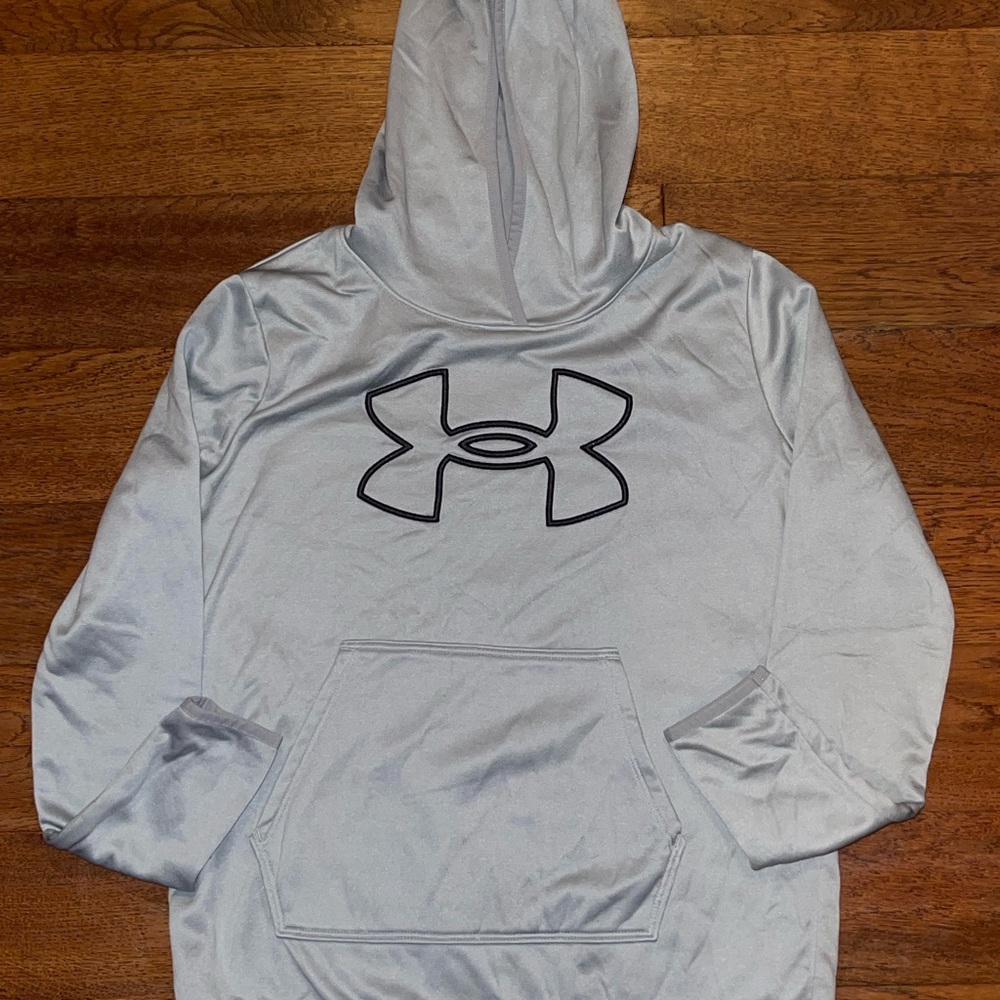 Under Armour Light Gray Athletic Hoodie
